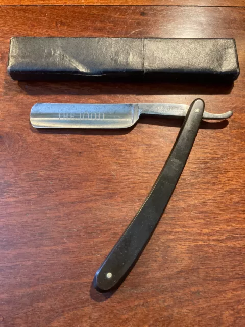 Vintage Sheffield made Taylor's Eye Witness 1000 Straight Razor and Vintage Box