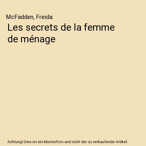 LES SECRETS DE la femme de ménage, McFadden, Freida EUR 17,55 PicClick FR