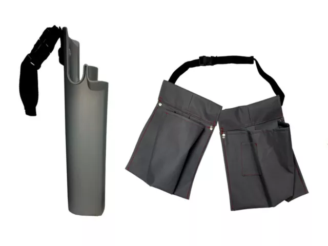 Ventana Kit Limpieza - Gris Hip Cubo En Cinturón & Gris Doble Bolsillo Bolsa