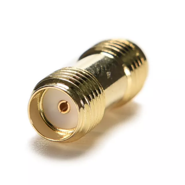 Adapter SMA female to SMA female jack RF connector straight gold plating BeY-FM