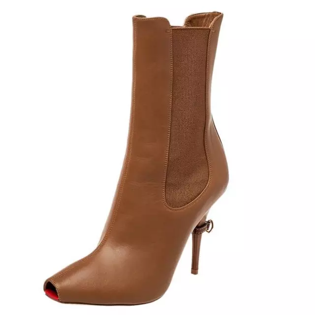 Burberry peep toe booties hotsell