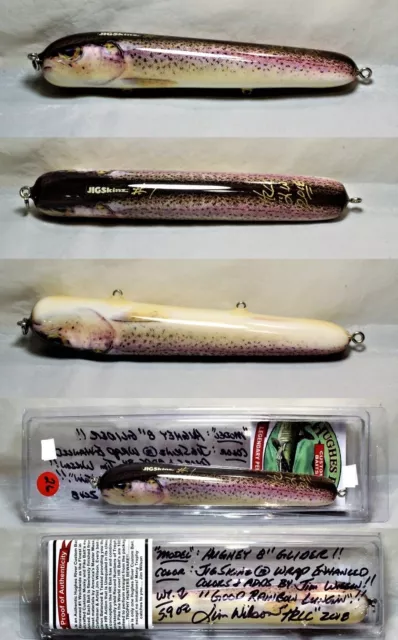 Hughes River Musky Baits, 8" Hughey, Color JigSkinz Wrap Enhanced