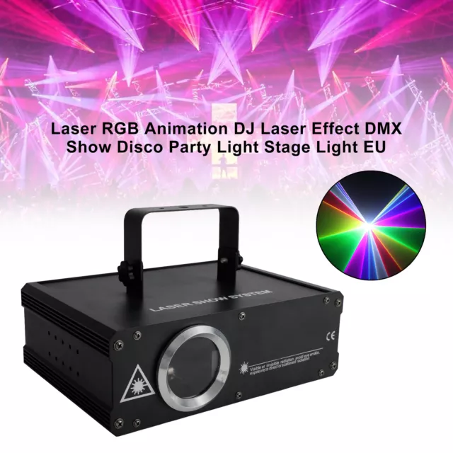 Laser RGB Animation DJ Laser Effect DMX Show Disco Party Light Stage Light EU UK