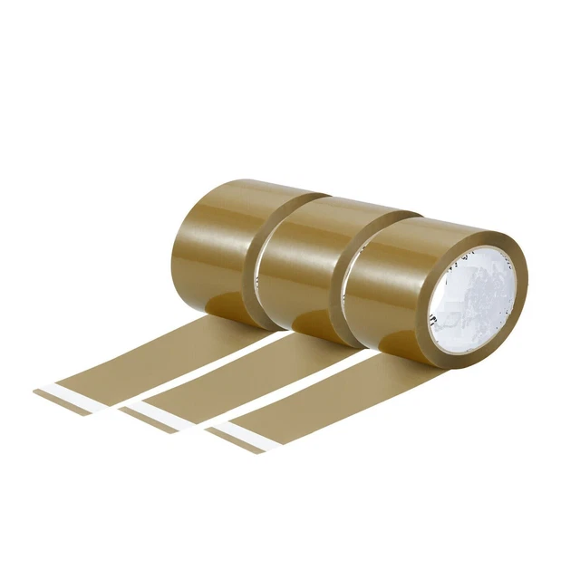 3 x nastro da imballaggio marrone resistente 48 mm x 60 m