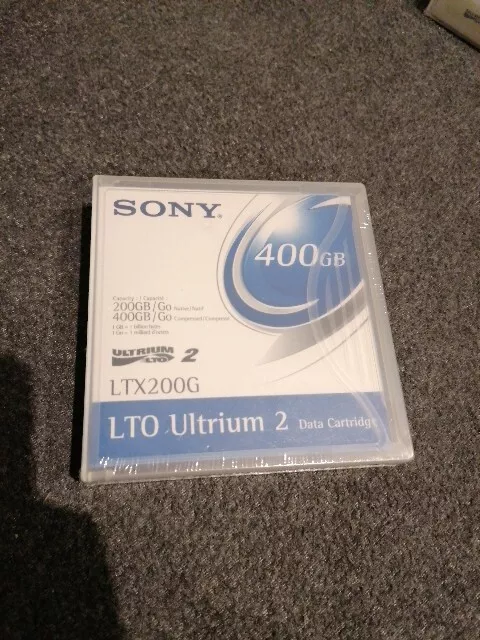 Sony 400GB LTO Ultrium 2 Data Cartridge bis 400GB LTX200G Daten Kassette NEU OVP