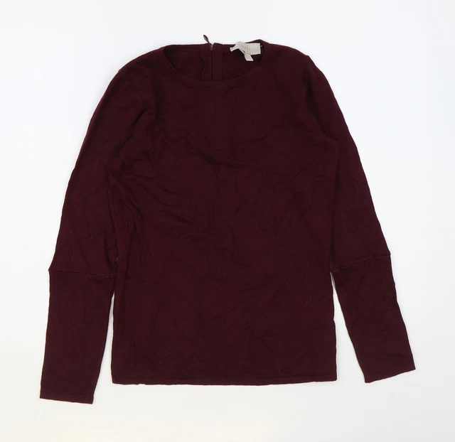 Maglione pullover in poliammide Coast da donna viola collo rotondo taglia 6