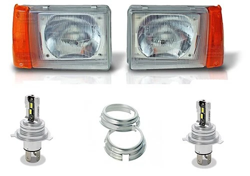 BESTPRICE 10429226 - 2x Fari H4 Senza Servomotore Elettrico LWR