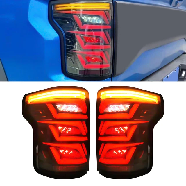 BLACK LED TAIL Lights For Ford F150 20152021 Sequential Turn Signal