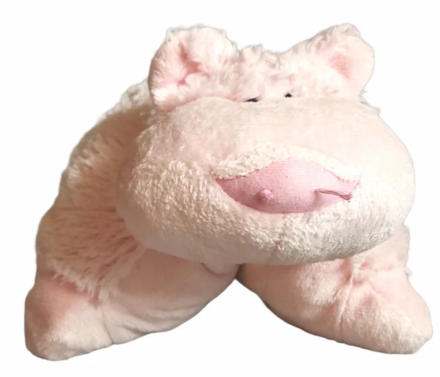 Pillow Pets Pee Wee Pink Wiggly Pig 12" Plush Toy 2010 Stuffed Pre-Loved FLAWED Pillow Pets Pee Wee Pink Wiggly Pig 12" Plush Toy 2010 Stuffed Pre-Loved FLAWED