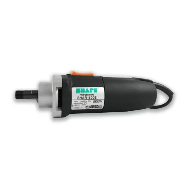 Amoladora recta profesional 500W Cuello corto Electrónica 33000 rpm