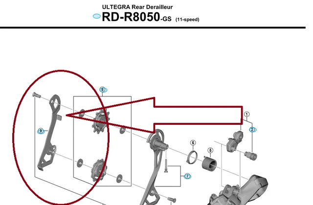 Shimano ultegra di2 r8050 2x11s mini eletrônico groupset r8050 shifter