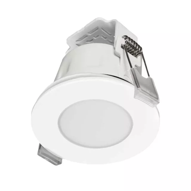 10x Megaman TEGO 5.5W Dimmable LED Downlight Fire Rated Cool White 4000K 450lm