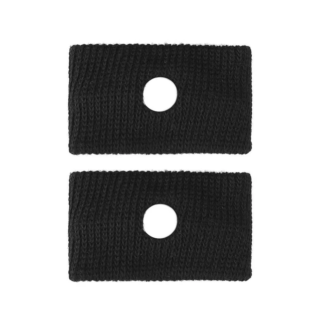 2 pezzi braccialetti nausea mattutina bracciale anti cinetosi (nero)