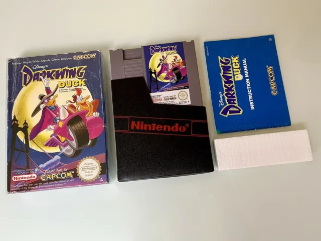 Darkwing Duck For Nintendo Nes Boxed Complete W/ Manual Dust Sleeve & Block Pal!