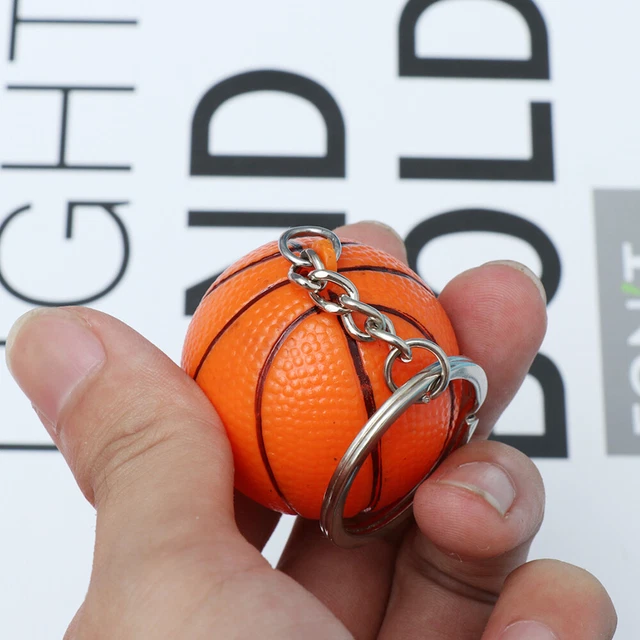 4 Pcs Keychain Pendant Basketball Bag Purse Handbag Ornament Child Sports 3