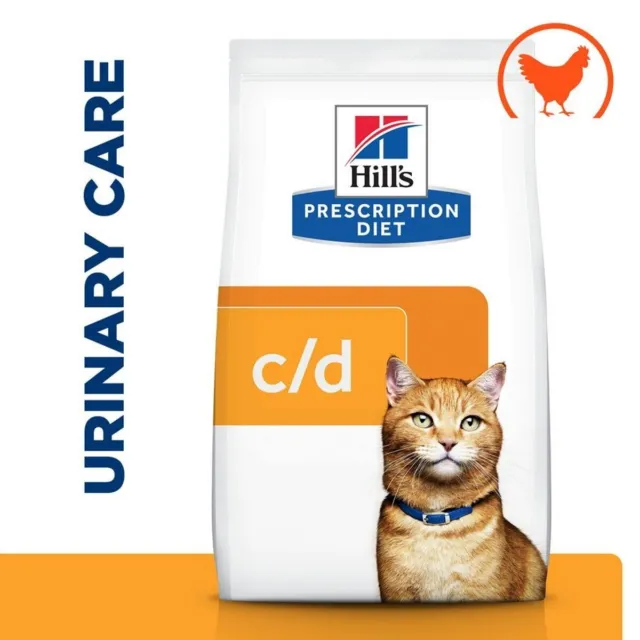 Hills Prescription Diet CD Urinary Care Dry Food for Cats 1.5Kg, 3Kg, 8Kg FAST