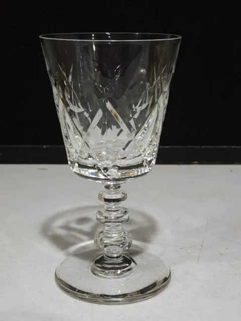 1-Libbey Rock Sharpe Ridgeway #1002 Stem Crystal Water Goblet