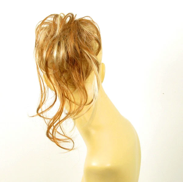 Chouchou Chignon Synthétique – Blond Clair Cuivré Méché – Réf. 21 En 27t613 – Neuf