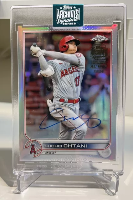 2024 Topps Archives Signature Shohei Ohtani ‘22 Chrome MVP On Card Auto 1/1