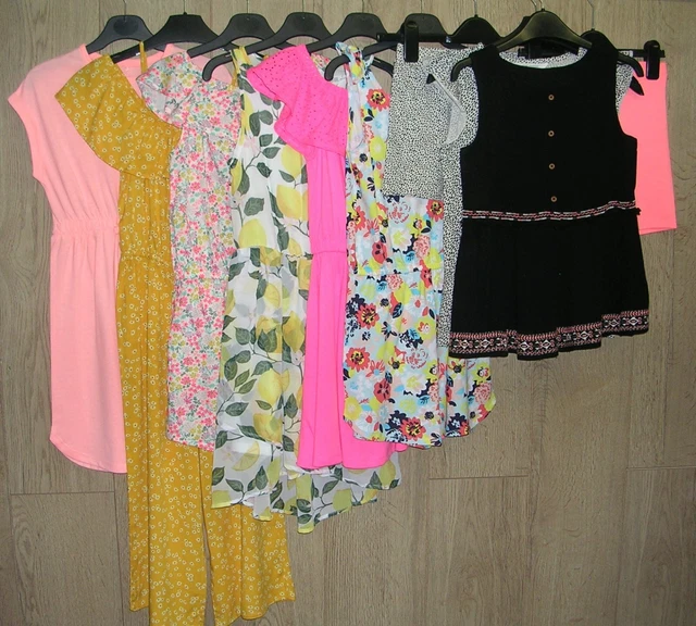TU H&M PRIMARK etc Girls Summer Bundle Tops Shorts Dress Playsuit Age 8-9 134cm