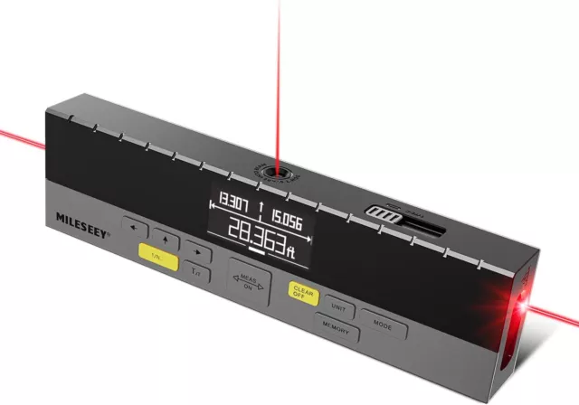 MiLESEEY  Metro laser 120m misuratore professionale bilaterale angolare digitale