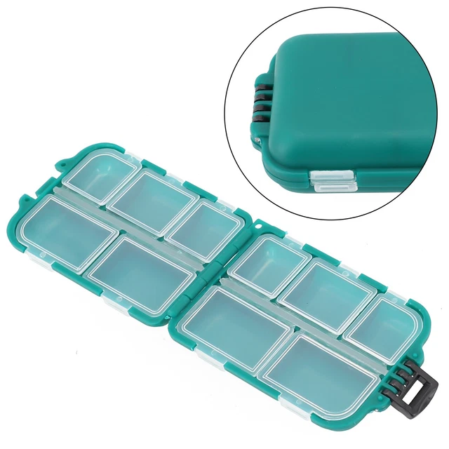 Hameçon de pêche robuste étanche et conteneur de stockage d'outils avec 10 gr