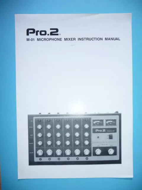 Manuale di Istruzioni Con Dello Schema per Pioneer Pro 2, Originale