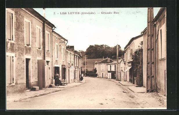 CPA Les Leves, Grande Rue