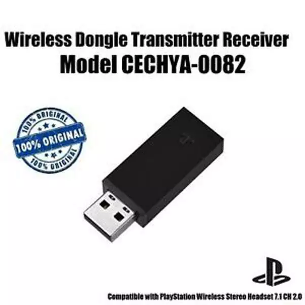 Genuine Sony PlayStation Gold Wireless Headset USB Dongle Receiver CECHYA-0082