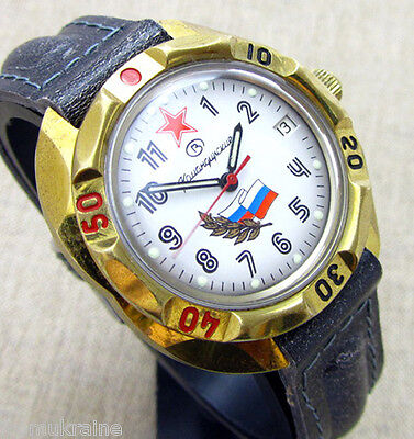 VOSTOK KOMANDIRSKIE RED STAR TOP Army Military Soviet Russian Mechanical Watch