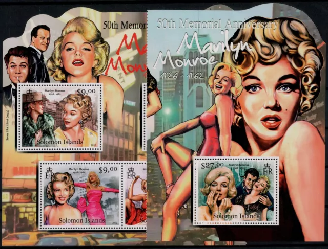 Salomoninseln; 50. Todestag Marilyn Monroe 2012 kpl. **  (21,-)
