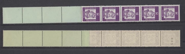 Berlin 201 RM RE 5 + 4 mit Nummer 005 Bedeutende Deutsche 8 Pf **