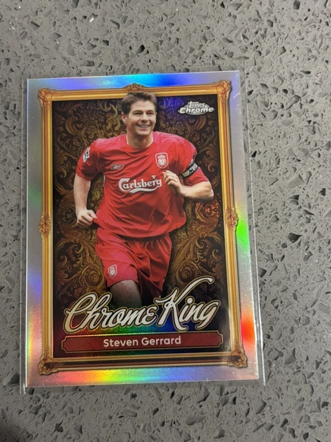 2023 TOPPS FINEST The Man autographe Steven Gerrard Auto /350 Liverpool