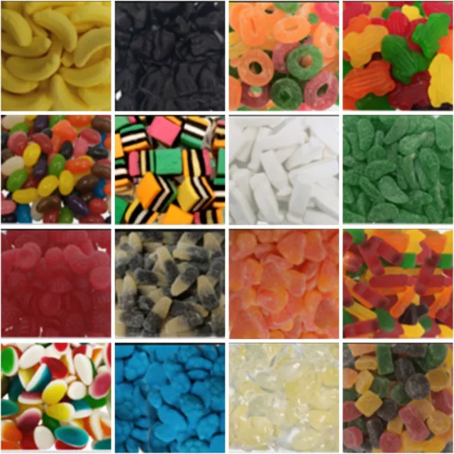 Pick & Mix Lollies Assorted Pick And Mix Mixed Lollies Bulk Candy - You Choose!