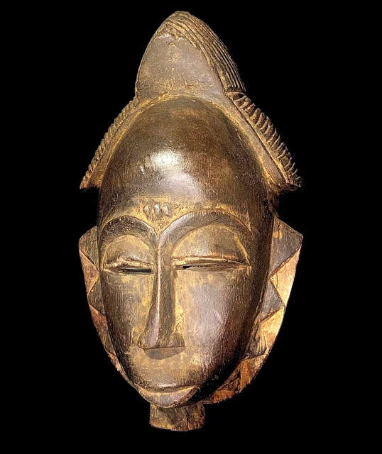 African mask antiques tribal Face vintage African Mask with unique guro -5226