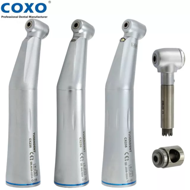 COXO Dental LED Contra Angle Fiber Optic Self Power Handpiece Inner Water NSK