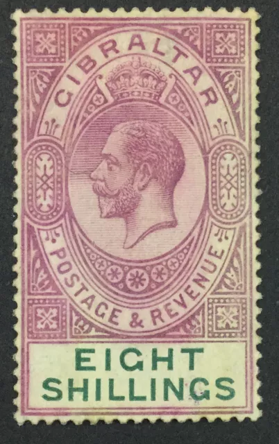 Momen: Gibraltar Sg #101 1924 Script Mint Og H £325 Lot #64658