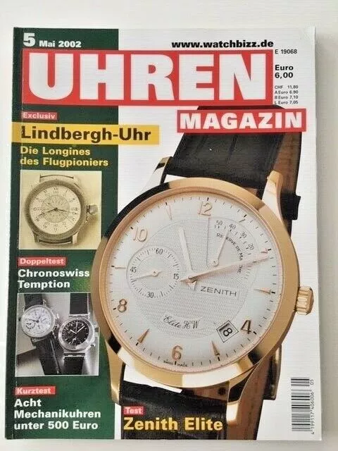 German watch magazin / Magazine allemand de montres UHREN MAGAZIN 2002/5 ZENITH