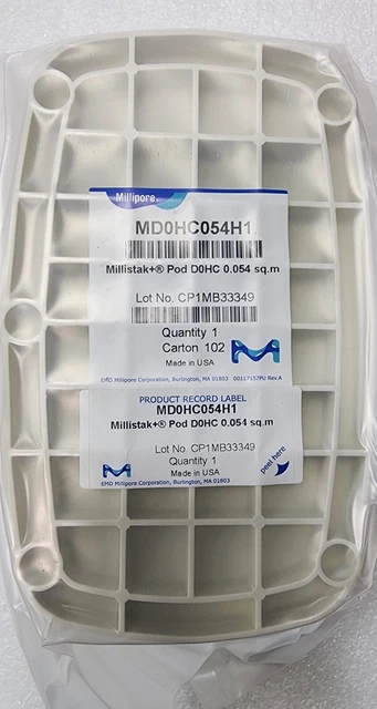 Millipore MD0HC054H1 Millistak+ HC Pod Depth Filter, D0HC,, 0.054 m2 Millipore MD0HC054H1 Millistak+ HC Pod Depth Filter, D0HC,, 0.054 m2