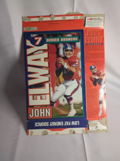 John Elway Commemorative  Edition Wheaties Box 1994 Flat
