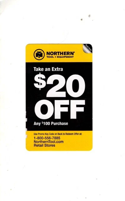 NORTHERN TOOL Equipment 20 Off 100 Expires 8 17 2023 2 00 PicClick