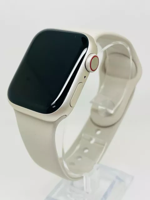Apple Watch Series 7 41MM STARLIGHT GPS & CELLULAR WITH STONE STRAP - GOOD COND