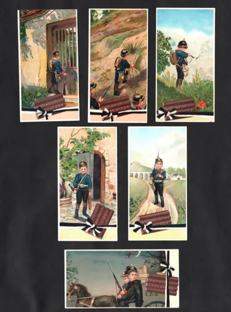 Franco Prussian War 1870/71 Boy Soldier Part 2 Stollwerck 1898 Ser 77 Card Set