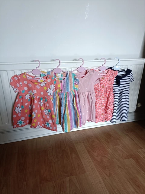 Next/M&S/JoJo Maman bebe/F&F Baby Girl dresses Age 6-9 months. Good condition!