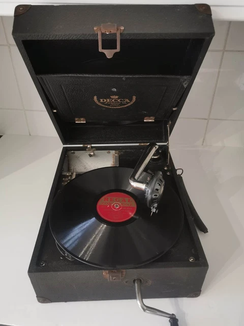 Decca Junior Portable Gramophone Player, For Spares or Repair