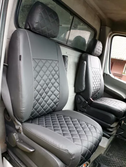 Sitzbezüge nach Maß für 2x Einzelsitze Kunstleder passend für Mercedes eVito