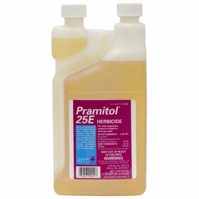 Pramitol 25E Herbicide - 1 Quart | Long Lasting Prometon 25% Sterile Soil