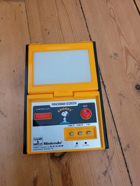 NINTENDO GAME & WATCH SNOOPY Jeu Electronique Video Vintage Panorama Screen W5