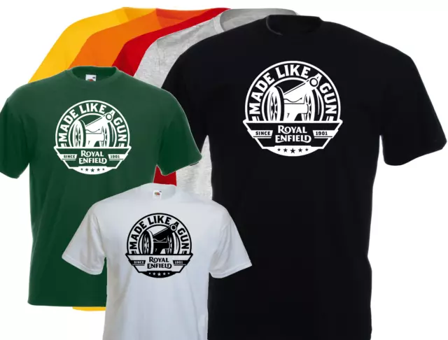 T-shirt logo ROYAL ENFIELD, moto , vintage, biker, motard, S, M, L, XL, NEUF