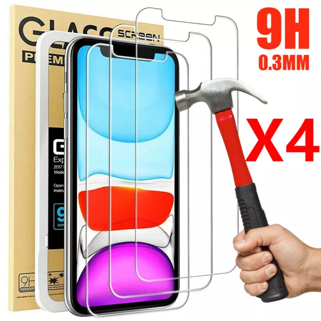 Verre Trempé Protection Ecran pour iPhone 14 XR X XS 11 PRO 12 13 PRO MAX SE 8